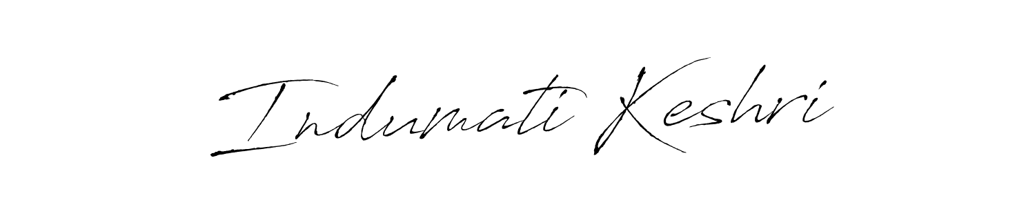Design your own signature with our free online signature maker. With this signature software, you can create a handwritten (Antro_Vectra) signature for name Indumati Keshri. Indumati Keshri signature style 6 images and pictures png