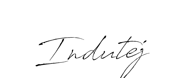 How to make Indutej signature? Antro_Vectra is a professional autograph style. Create handwritten signature for Indutej name. Indutej signature style 6 images and pictures png