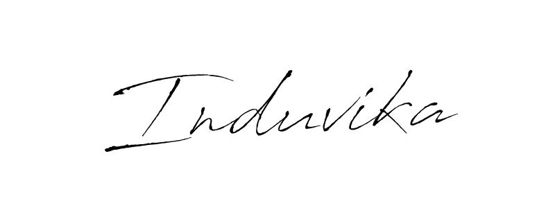 Antro_Vectra is a professional signature style that is perfect for those who want to add a touch of class to their signature. It is also a great choice for those who want to make their signature more unique. Get Induvika name to fancy signature for free. Induvika signature style 6 images and pictures png