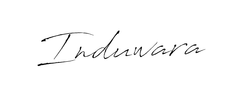 Antro_Vectra is a professional signature style that is perfect for those who want to add a touch of class to their signature. It is also a great choice for those who want to make their signature more unique. Get Induwara name to fancy signature for free. Induwara signature style 6 images and pictures png