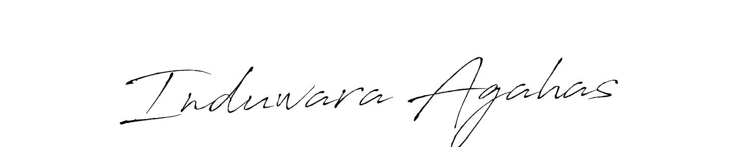 The best way (Antro_Vectra) to make a short signature is to pick only two or three words in your name. The name Induwara Agahas include a total of six letters. For converting this name. Induwara Agahas signature style 6 images and pictures png