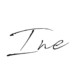 How to make Ine name signature. Use Antro_Vectra style for creating short signs online. This is the latest handwritten sign. Ine signature style 6 images and pictures png