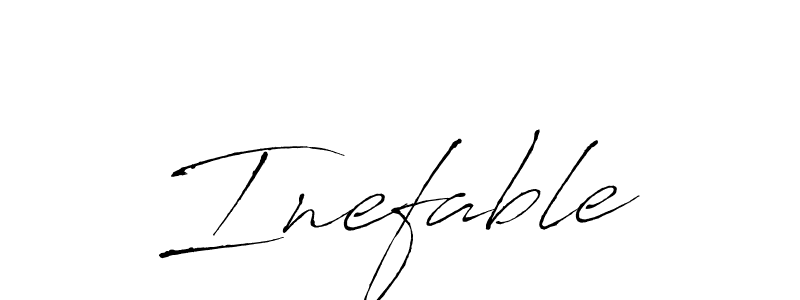 Inefable stylish signature style. Best Handwritten Sign (Antro_Vectra) for my name. Handwritten Signature Collection Ideas for my name Inefable. Inefable signature style 6 images and pictures png