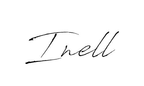 Inell stylish signature style. Best Handwritten Sign (Antro_Vectra) for my name. Handwritten Signature Collection Ideas for my name Inell. Inell signature style 6 images and pictures png