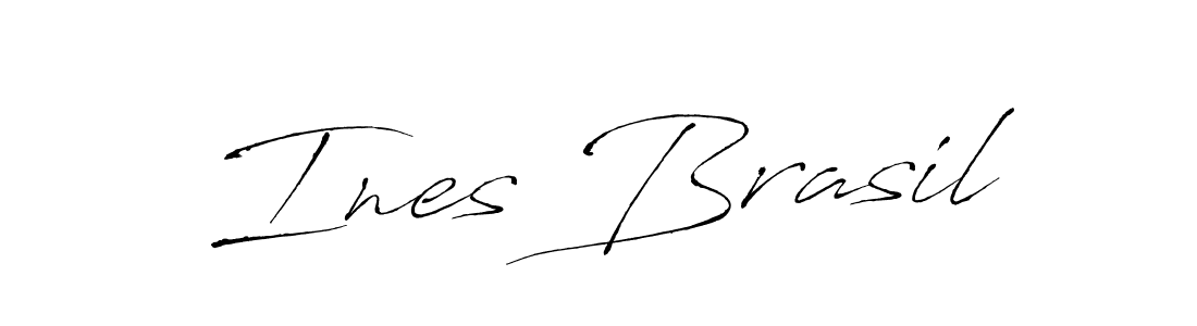 Create a beautiful signature design for name Ines Brasil. With this signature (Antro_Vectra) fonts, you can make a handwritten signature for free. Ines Brasil signature style 6 images and pictures png