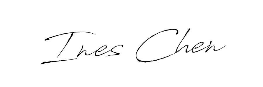 Also You can easily find your signature by using the search form. We will create Ines Chen name handwritten signature images for you free of cost using Antro_Vectra sign style. Ines Chen signature style 6 images and pictures png