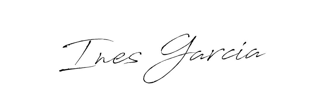 How to make Ines Garcia name signature. Use Antro_Vectra style for creating short signs online. This is the latest handwritten sign. Ines Garcia signature style 6 images and pictures png