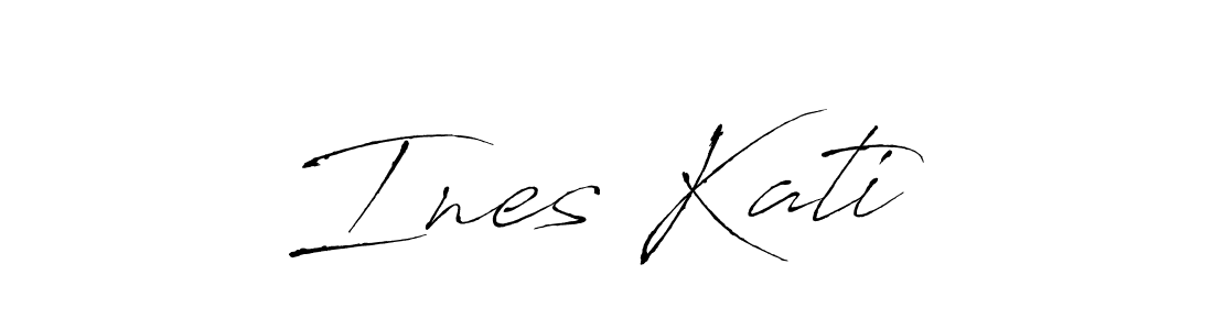 How to make Ines Katić signature? Antro_Vectra is a professional autograph style. Create handwritten signature for Ines Katić name. Ines Katić signature style 6 images and pictures png