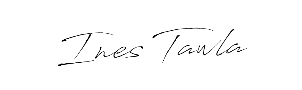 Best and Professional Signature Style for Ines Tawla. Antro_Vectra Best Signature Style Collection. Ines Tawla signature style 6 images and pictures png