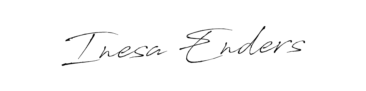 Similarly Antro_Vectra is the best handwritten signature design. Signature creator online .You can use it as an online autograph creator for name Inesa Enders. Inesa Enders signature style 6 images and pictures png