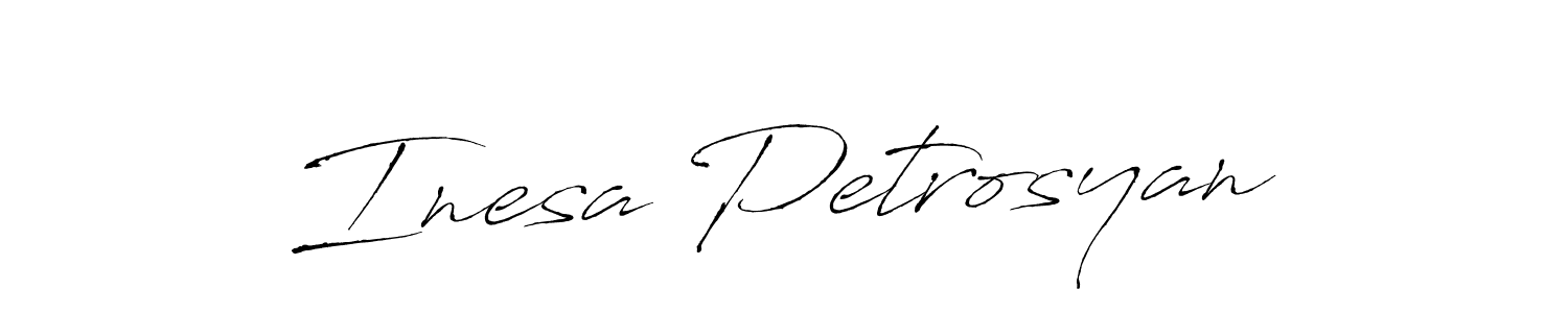 Make a beautiful signature design for name Inesa Petrosyan. With this signature (Antro_Vectra) style, you can create a handwritten signature for free. Inesa Petrosyan signature style 6 images and pictures png