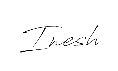 How to make Inesh name signature. Use Antro_Vectra style for creating short signs online. This is the latest handwritten sign. Inesh signature style 6 images and pictures png