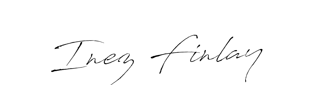 Similarly Antro_Vectra is the best handwritten signature design. Signature creator online .You can use it as an online autograph creator for name Inez Finlay. Inez Finlay signature style 6 images and pictures png