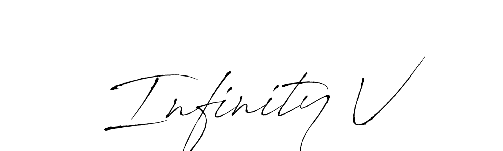 Use a signature maker to create a handwritten signature online. With this signature software, you can design (Antro_Vectra) your own signature for name Infinity V. Infinity V signature style 6 images and pictures png