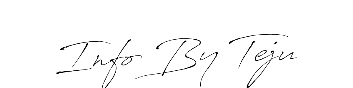 This is the best signature style for the Info By Teju name. Also you like these signature font (Antro_Vectra). Mix name signature. Info By Teju signature style 6 images and pictures png