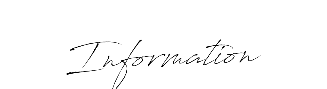 You should practise on your own different ways (Antro_Vectra) to write your name (Information) in signature. don't let someone else do it for you. Information signature style 6 images and pictures png