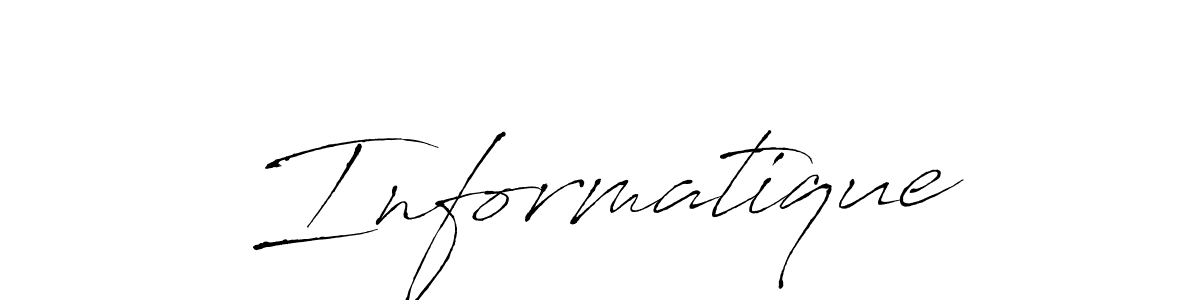 How to make Informatique signature? Antro_Vectra is a professional autograph style. Create handwritten signature for Informatique name. Informatique signature style 6 images and pictures png