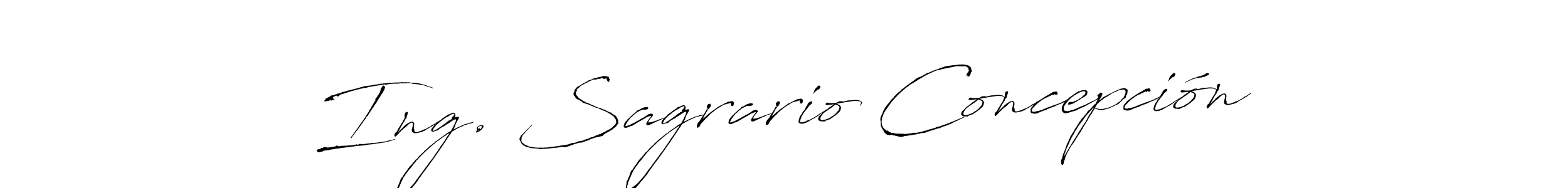 Here are the top 10 professional signature styles for the name Ing. Sagrario Concepción. These are the best autograph styles you can use for your name. Ing. Sagrario Concepción signature style 6 images and pictures png