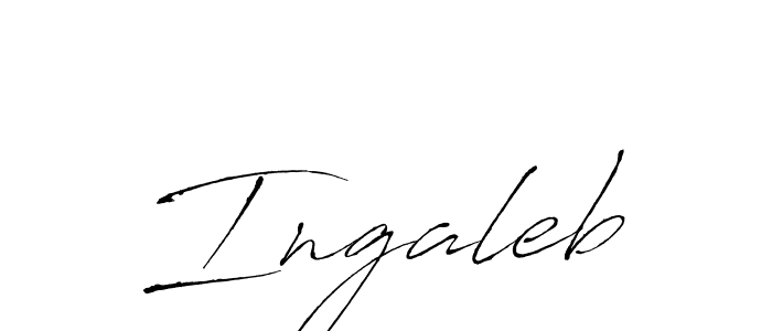 Ingaleb stylish signature style. Best Handwritten Sign (Antro_Vectra) for my name. Handwritten Signature Collection Ideas for my name Ingaleb. Ingaleb signature style 6 images and pictures png