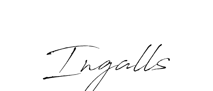 How to make Ingalls signature? Antro_Vectra is a professional autograph style. Create handwritten signature for Ingalls name. Ingalls signature style 6 images and pictures png