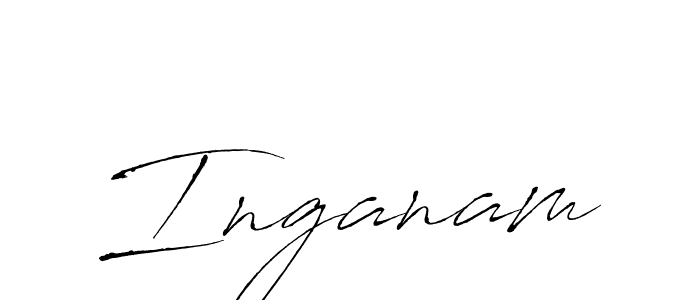 How to make Inganam name signature. Use Antro_Vectra style for creating short signs online. This is the latest handwritten sign. Inganam signature style 6 images and pictures png