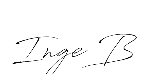Similarly Antro_Vectra is the best handwritten signature design. Signature creator online .You can use it as an online autograph creator for name Inge B. Inge B signature style 6 images and pictures png