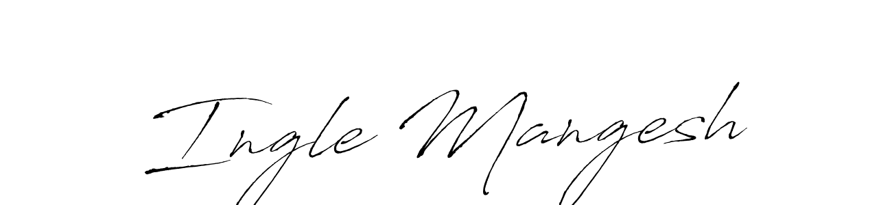 Design your own signature with our free online signature maker. With this signature software, you can create a handwritten (Antro_Vectra) signature for name Ingle Mangesh. Ingle Mangesh signature style 6 images and pictures png