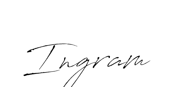 Use a signature maker to create a handwritten signature online. With this signature software, you can design (Antro_Vectra) your own signature for name Ingram. Ingram signature style 6 images and pictures png