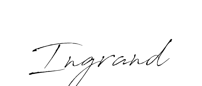 Design your own signature with our free online signature maker. With this signature software, you can create a handwritten (Antro_Vectra) signature for name Ingrand. Ingrand signature style 6 images and pictures png