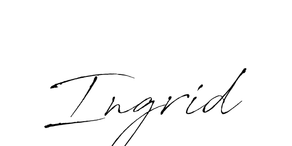 Use a signature maker to create a handwritten signature online. With this signature software, you can design (Antro_Vectra) your own signature for name Ingrid. Ingrid signature style 6 images and pictures png