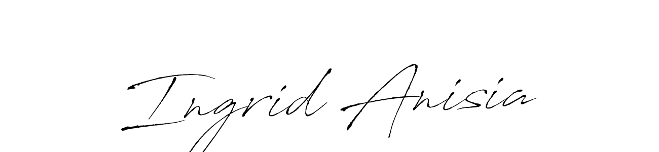 Ingrid Anisia stylish signature style. Best Handwritten Sign (Antro_Vectra) for my name. Handwritten Signature Collection Ideas for my name Ingrid Anisia. Ingrid Anisia signature style 6 images and pictures png