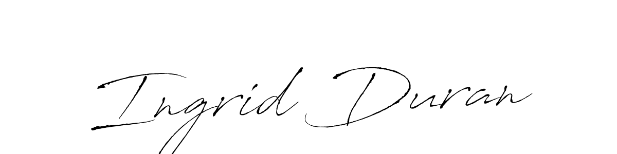 How to make Ingrid Duran signature? Antro_Vectra is a professional autograph style. Create handwritten signature for Ingrid Duran name. Ingrid Duran signature style 6 images and pictures png