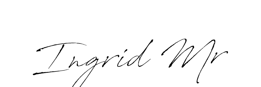 How to make Ingrid Mr name signature. Use Antro_Vectra style for creating short signs online. This is the latest handwritten sign. Ingrid Mr signature style 6 images and pictures png