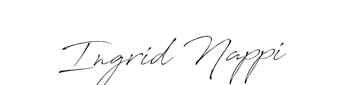 Make a short Ingrid Nappi signature style. Manage your documents anywhere anytime using Antro_Vectra. Create and add eSignatures, submit forms, share and send files easily. Ingrid Nappi signature style 6 images and pictures png