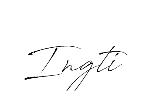 Ingti stylish signature style. Best Handwritten Sign (Antro_Vectra) for my name. Handwritten Signature Collection Ideas for my name Ingti. Ingti signature style 6 images and pictures png