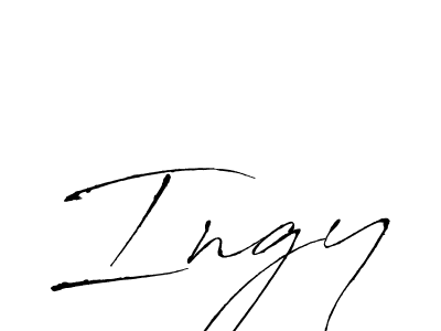 Create a beautiful signature design for name Ingy. With this signature (Antro_Vectra) fonts, you can make a handwritten signature for free. Ingy signature style 6 images and pictures png