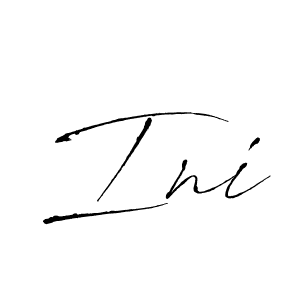 Make a beautiful signature design for name Ini. With this signature (Antro_Vectra) style, you can create a handwritten signature for free. Ini signature style 6 images and pictures png