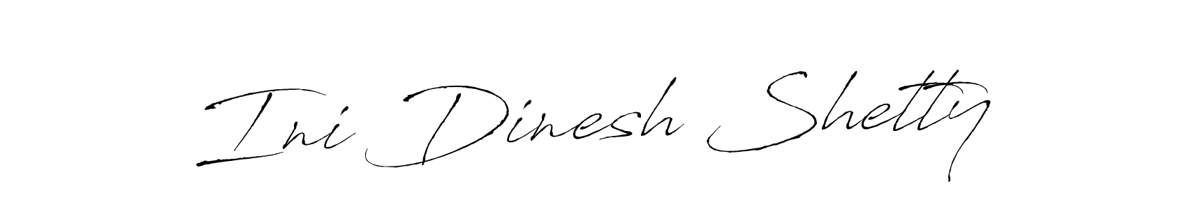 Create a beautiful signature design for name Ini Dinesh Shetty. With this signature (Antro_Vectra) fonts, you can make a handwritten signature for free. Ini Dinesh Shetty signature style 6 images and pictures png