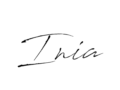 Antro_Vectra is a professional signature style that is perfect for those who want to add a touch of class to their signature. It is also a great choice for those who want to make their signature more unique. Get Inia name to fancy signature for free. Inia signature style 6 images and pictures png