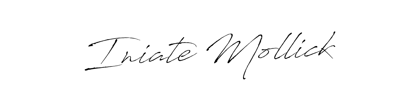 Antro_Vectra is a professional signature style that is perfect for those who want to add a touch of class to their signature. It is also a great choice for those who want to make their signature more unique. Get Iniate Mollick name to fancy signature for free. Iniate Mollick signature style 6 images and pictures png