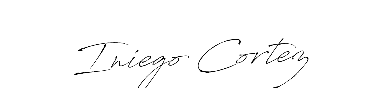 How to make Iniego Cortez signature? Antro_Vectra is a professional autograph style. Create handwritten signature for Iniego Cortez name. Iniego Cortez signature style 6 images and pictures png