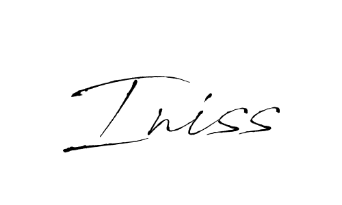 You should practise on your own different ways (Antro_Vectra) to write your name (Iniss) in signature. don't let someone else do it for you. Iniss signature style 6 images and pictures png