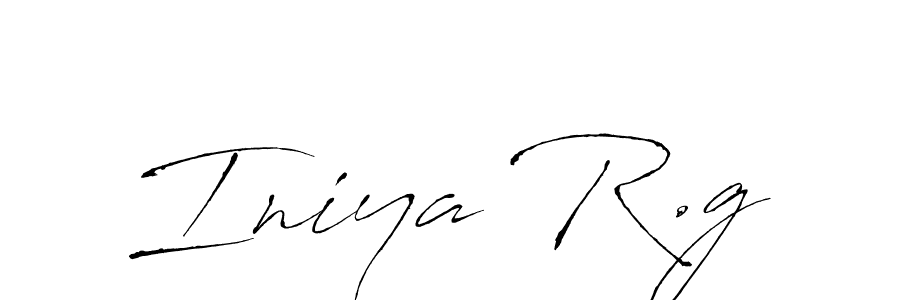 Also we have Iniya R.g name is the best signature style. Create professional handwritten signature collection using Antro_Vectra autograph style. Iniya R.g signature style 6 images and pictures png