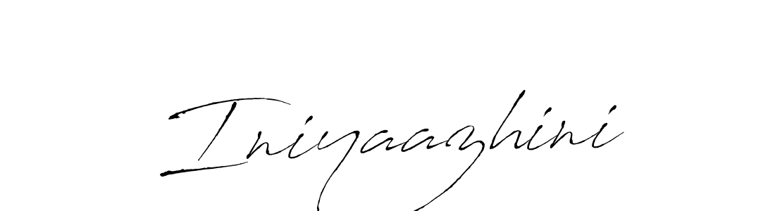 Use a signature maker to create a handwritten signature online. With this signature software, you can design (Antro_Vectra) your own signature for name Iniyaazhini. Iniyaazhini signature style 6 images and pictures png