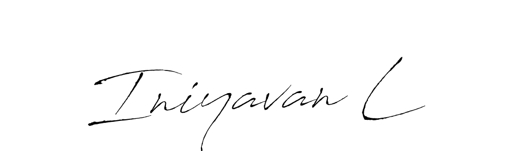 Make a beautiful signature design for name Iniyavan L. Use this online signature maker to create a handwritten signature for free. Iniyavan L signature style 6 images and pictures png