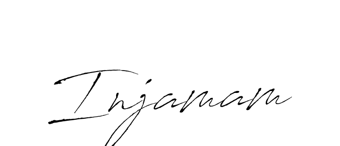 Design your own signature with our free online signature maker. With this signature software, you can create a handwritten (Antro_Vectra) signature for name Injamam. Injamam signature style 6 images and pictures png