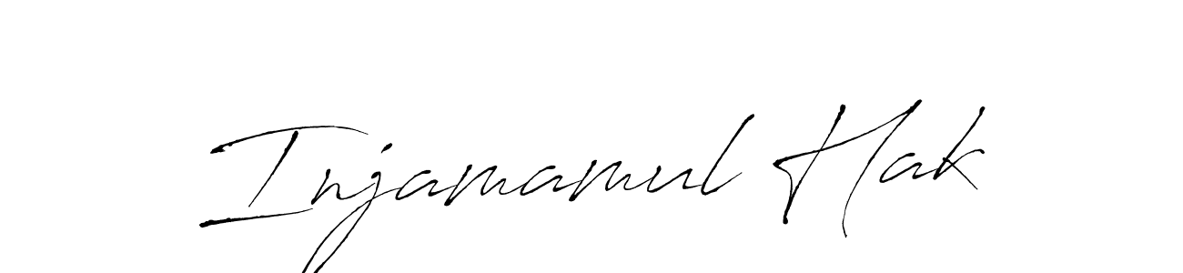 Make a beautiful signature design for name Injamamul Hak. With this signature (Antro_Vectra) style, you can create a handwritten signature for free. Injamamul Hak signature style 6 images and pictures png