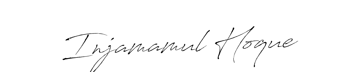 Make a beautiful signature design for name Injamamul Hoque. With this signature (Antro_Vectra) style, you can create a handwritten signature for free. Injamamul Hoque signature style 6 images and pictures png