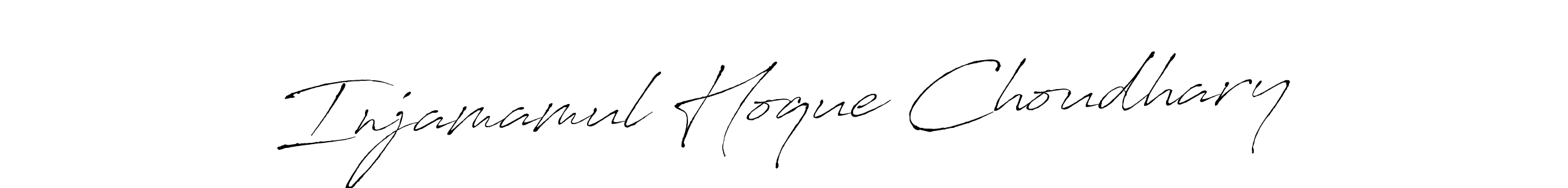 Make a beautiful signature design for name Injamamul Hoque Choudhary. With this signature (Antro_Vectra) style, you can create a handwritten signature for free. Injamamul Hoque Choudhary signature style 6 images and pictures png