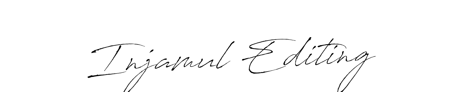 You should practise on your own different ways (Antro_Vectra) to write your name (Injamul Editing) in signature. don't let someone else do it for you. Injamul Editing signature style 6 images and pictures png